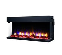 Endeavour Fires Rosedale 3D Media Wall Inset Electric Fireplace with Multi Flame Colours Log & Crystal Set, 7day Programmable Remote Control 1&2kW (40''/1030mm)