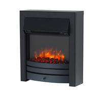 Endeavour Fires Roxby Inset Electric Fire, Black, 110 mm Full-Depth Spacer