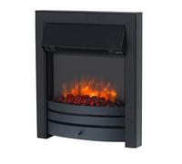 Endeavour Fires Roxby Inset Electric Fire, Black, 35 mm Half-Depth Spacer