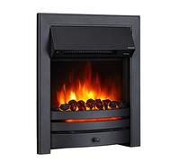 Endeavour Fires Roxby Inset Electric Fire, Black Trim and Fret