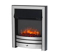 Endeavour Fires Roxby Inset Electric Fire, Chrome, 35 mm Half-Depth Spacer