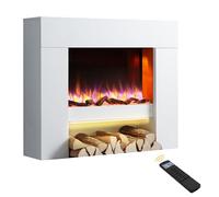Endeavour Fires Staxton 39" Freestanding Electric Fire and Surround, White