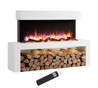 Endeavour Fires Wykeham 47" Wall Mounted Electric Fire and Surround, White