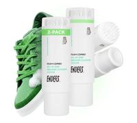 ENDEES Foam Combo All-in-One Trainer Cleaner Set of 2 x 60 ml with Built-in Brush, Shoe Cleaning Foam Kit for Leather, Suede, Nubuck, Synthetic Trainers & Sneakers