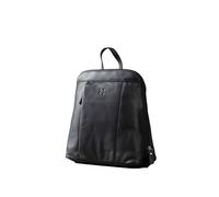 Enderby Leather Backpack for Women - Real Leather Rucksack with Multiple Compartments, Adjustable Straps & Front Zip Pocket - Everyday Travel Work Bag - W27 x H28 x D12cm (Black)