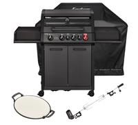 Enders Monroe Pro 4 SIK Turbo - Shadow Bundle - with Cover Rotisserie and Pizza Stone