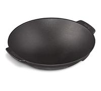 Enders Switch Grid Wok Black, Solid Enamelled Cast Iron, Good Heat Distribution, Side Handles, Fits Many Switch Grid Racks, W38 x L35 x H10 cm #7797