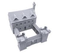 EnderToys Ironhelm Barracks - DND Terrain Compatible with Dungeons and Dragons, Warhammer 40k, 28mm Miniature Wargaming, Tabletop RPGs, Wargame Scenery