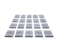 EnderToys Locking Dungeon Tiles - Floor Tiles (x20 pieces), Terrain Scenery Tabletop 28mm Miniatures Role Playing Game, 3D Printed Paintable