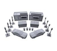 EnderToys Metro City Set, 3D Printed Tabletop RPG Scenery and Wargame Terrain for 40mm Miniatures