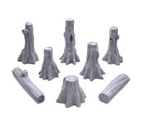 EnderToys Swamp Tree Trunks & Logs, 3D Printed Tabletop RPG Scenery and Wargame Terrain for 28mm Miniatures