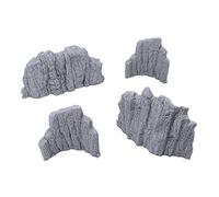 EnderToys Volcanic Rock Wall Set A, 3D Printed Tabletop RPG Scenery and Wargame Terrain for 28mm Miniatures