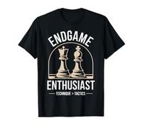 Endgame Enthusiast Chess Design King vs Rook Opposition T-Shirt