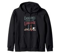 Endgames Are My Love Language Funny Chess Player Zip Hoodie