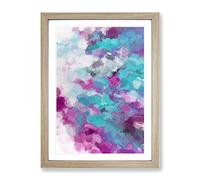 Ending The Beginning Abstract Framed Print for Living Room Bedroom Home Office Décor, Wall Art Picture Ready to Hang, Oak A4 Frame (34 x 25 cm)