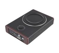 Endingfuny 8 Inch 600W Car Underseat Slim Amplifier Subwoofer Speaker Audio Box Underseat Car Audio Ultra Slim Compact Active Enclosed Subwoofer System Loud Sound Active Bass Box
