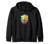 Endless Beach Hour Tropical Summer Sunset Zip Hoodie