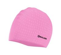 Endless EL1021 Comfortable Silicon Swimming Cap with Bubble Design | Pink | Material : Silicon | Elastic Waterproof Swimming Cap for Long and Short Hair with Thicker Edge | For Adults, Women and Men