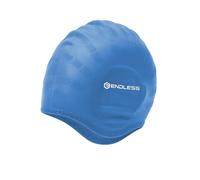 Endless EL1023 Comfortable Silicon Swimming Cap with Ergonomic Ear Pockets | Blue | Material : Silicon | Fully Elastic Waterproof Cap for Long and Short Hair with Thicker Edge | For Women and Men