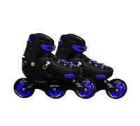 Endless EL1033 Inline Adjustable Skates | Aluminium Chassis and 100 mm PU Three Wheels | With ABEC 9 Bearings | Indoor and Outdoor, Blue