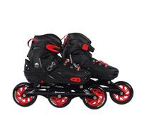 Endless EL1033 Inline Adjustable Skates | Aluminium Chassis and 100 mm PU Three Wheels | With ABEC 9 Bearings | Indoor and Outdoor, Red
