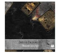 Endless Encounters - DnD Battle Maps - Dungeon Tiles - Gaming Tiles - Portable DND RPG Campaign Case - Role Playing Gifts 1 Inch Grid (Dungeon)