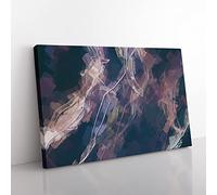 Endless Feelings In Abstract Modern Art Canvas Wall Art Print Ready to Hang, Framed Picture for Living Room Bedroom Home Office Décor, 50x35 cm (20x14 Inch)