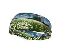 Endless Flower Fields Sports Sweatband Headband Absorb Sweat Elasticity Fashion Breathable Lightweight Foldable