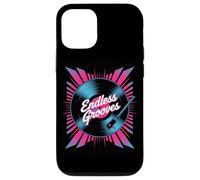 Endless Grooves Retro Vinyl Record DJ Music Case for iPhone 12/12 Pro