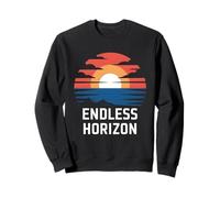 Endless Horizon Funny Sunset Adventure Design Sweatshirt