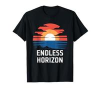 Endless Horizon Funny Sunset Adventure Design T-Shirt