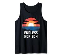 Endless Horizon Funny Sunset Adventure Design Tank Top