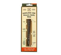 Endless Ink Multi-Tool Pen - 8-in-1 Gadget Pen with Endless Ink, Bottle Opener, Stylus, Light, Screwdrivers & Rulers