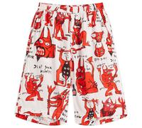 Endless Joy Men's Devil Shorts White