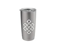 Endless Knot Eternal Knot Buddhism Jainism Wisdom Cycle Stainless Steel Insulated Tumbler
