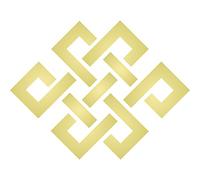 Endless Knot Stencil - 16.5 x 16.5cm (L) - Reusable Celtic Tibetan Chinese Eternal Eternity Knot Wall Stencil Template.