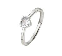 Endless Love Heart Couple Ring For Men And Women 925 Sterling Silver Promise Engagement Wedding Band His & Hers Hollow Finger Band Fashion Jewellery Gift Cubic Zirconia Heart Ring