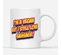 Endless Prints I'm A Vegan But Still Love Sausage Funny Mug