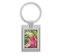 Endless Prints Personalised Square Custom Printed Metal Photo Keyring With Gift Box