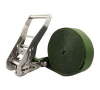 Endless Ratchet Tie Down Straps Heavy Duty Cargo Tie Downs, Sturdy Polyester Green Strap Down Ratcheting Securing Straps, Tie-Down Motorcycles Trailer Loads Kayak(L 7m/23')