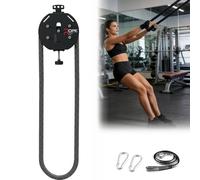 Endless Rope Pull Machine: Portable Full-Body Trainer, 20kg Adjustable Resistance, Durable Steel-Core Nylon Rope (4m), Perfect For Home, Travel, And Outdoor Fitness(Black)