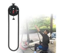 Endless Rope Trainer,Adjustable Resistance Rope Trainer,for Full-Body Workout,for Grip, Arms, Back, and Coordination Exercises (Red)