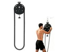 Endless Rope Trainer, Braided Rope Climbing Equipment, Closed-Loop Nylon, Resistance Adjusted up to 44 lb, for Upper Body Grip Training, Indoor Fitness & Workout(Black)