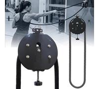 Endless Rope Trainer Home Gym Equipment for Upper Body Muscle Endurance Infinity Pull Fitness Rope for Interval Resistance Training(Black)