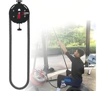 Endless Rope Trainer Machine for Home Gym, Adjustable Resistance Suspension Pulley System, 4-M Nylon Rope, Extremity Physical Training
