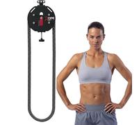 Endless Rope Trainer Machine For Home Gym - Professional Grade, 100K Tested Durability, 20kg Max Resistance. Achieve A Superior HIIT And Strength Training Session(Black+Red)