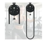 Endless Rope Trainer Machine, Portable Rope Pull Pulley, Closed-Loop Nylon, Adjustable Resistance Knob, for Grip Strength, Arm, Back and Coordination Training(Black)