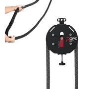 Endless Rope Trainer - Portable Cable Pulley Machine With 30kg Adjustable Resistance, Closed-Loop Nylon Rope, Home Gym Equipment For Arms, Back & Coordination(Black+Red)