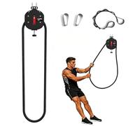 Endless Rope Trainer, Portable Pulley System with Adjustable Resistance