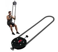 Endless Rope Trainer,Pull Rope Fitness Training, Hanging Home Gym Equipment 330lb Load Capacity For Grip, Arms, Back, Body Coordination Exercises,Adjustable Resistance 0-30kg(Red)